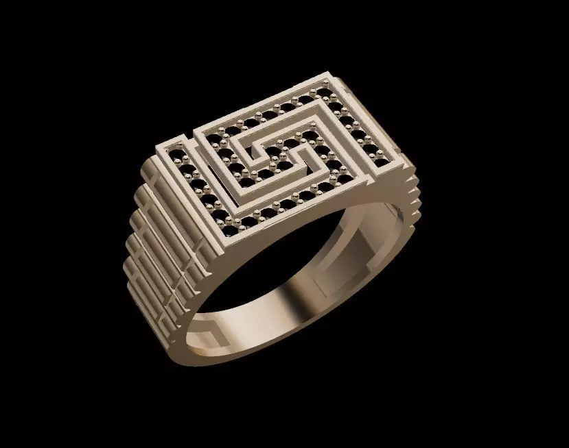 MEN RING 3D print model_0