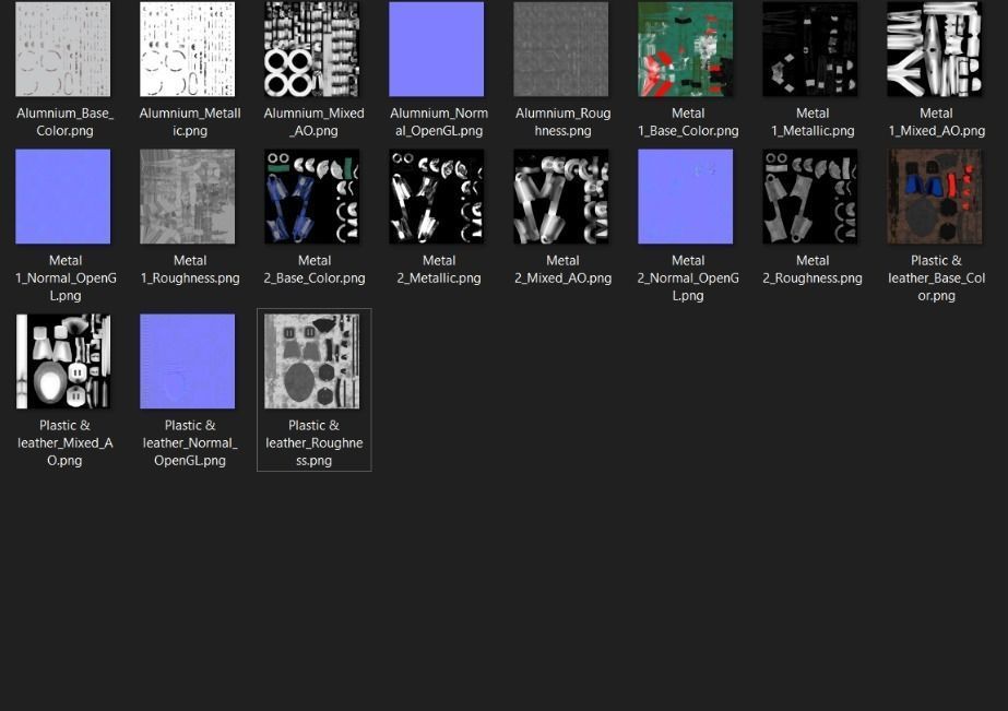 Bicycle LOW POLY BPR Low-poly 3D model_13