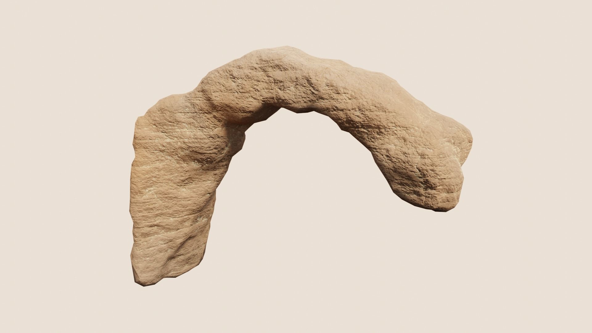 Environmental Sandy Rocks Vol3 - Game Ready and PBR Low-poly 3D model_25