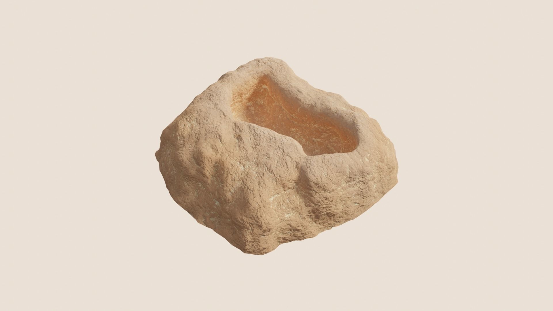 Environmental Sandy Rocks Vol3 - Game Ready and PBR Low-poly 3D model_16