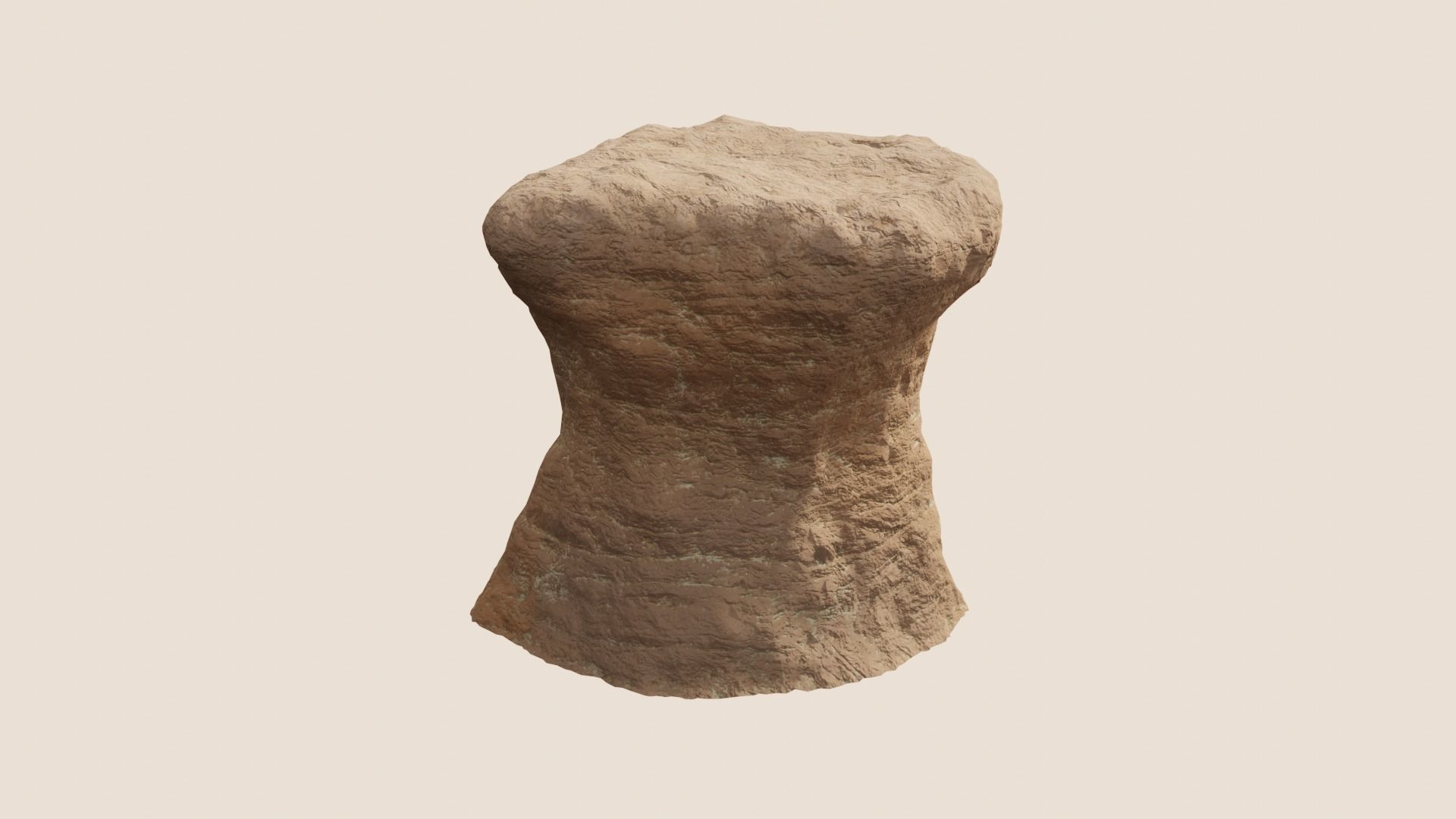 Environmental Sandy Rocks Vol3 - Game Ready and PBR Low-poly 3D model_9