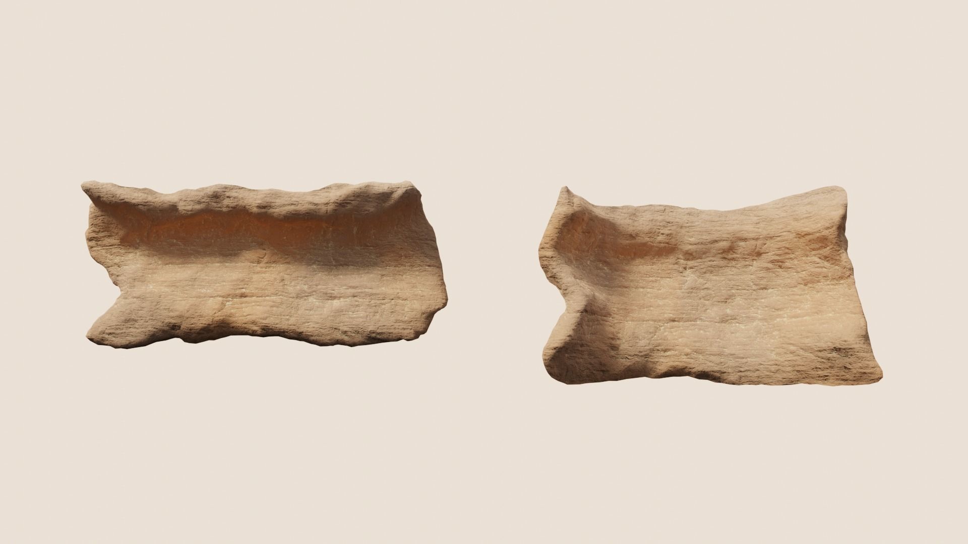 Environmental Sandy Rocks Vol3 - Game Ready and PBR Low-poly 3D model_23