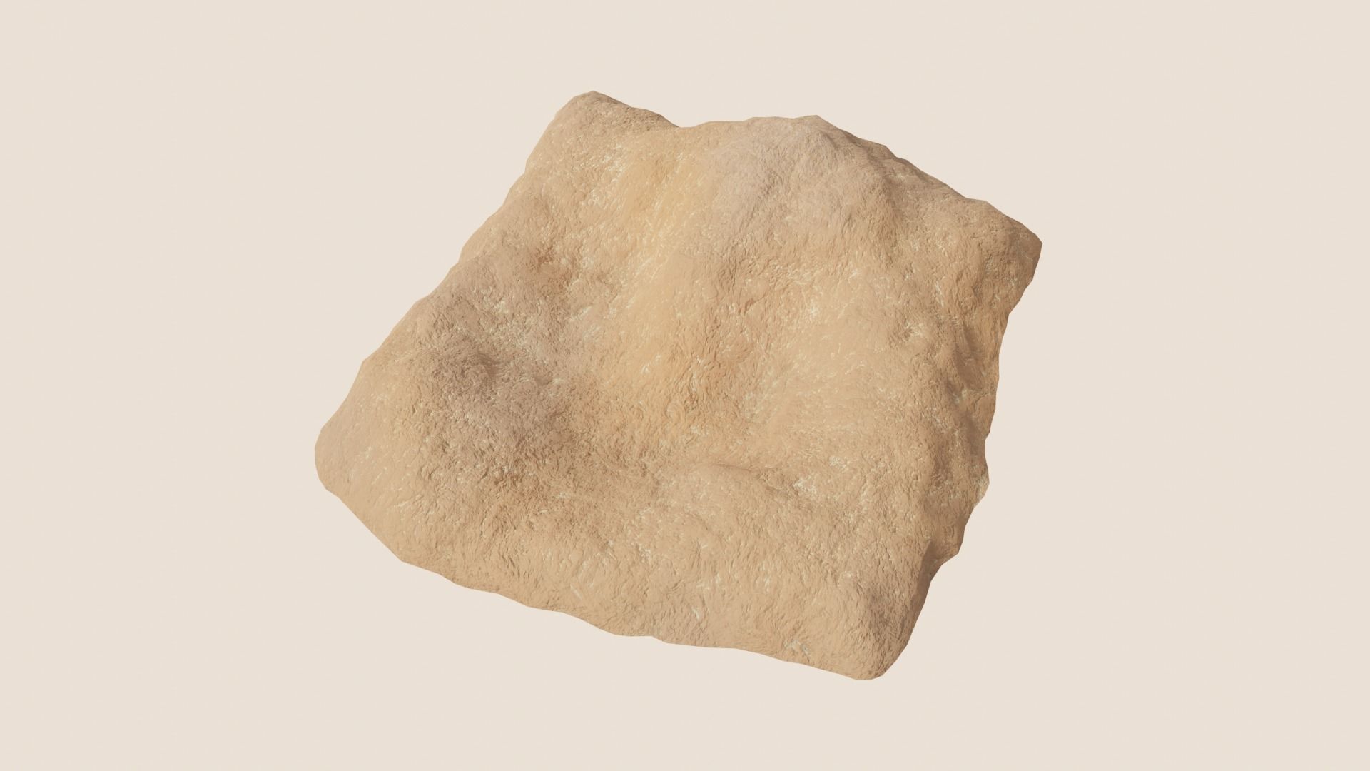 Environmental Sandy Rocks Vol3 - Game Ready and PBR Low-poly 3D model_14