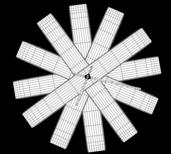 Clock made out of marble 3D model_6
