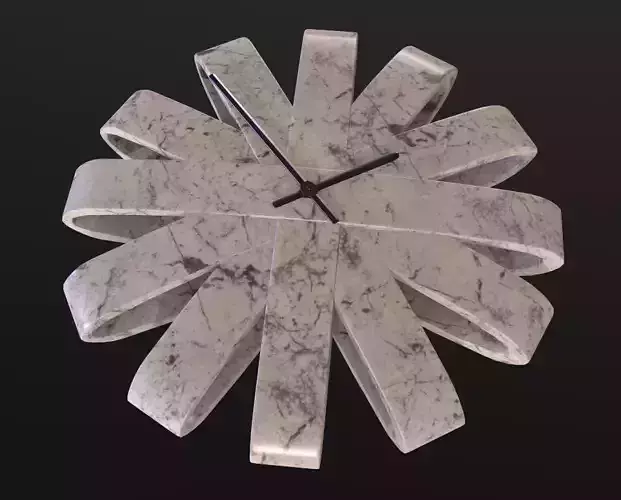 Clock made out of marble