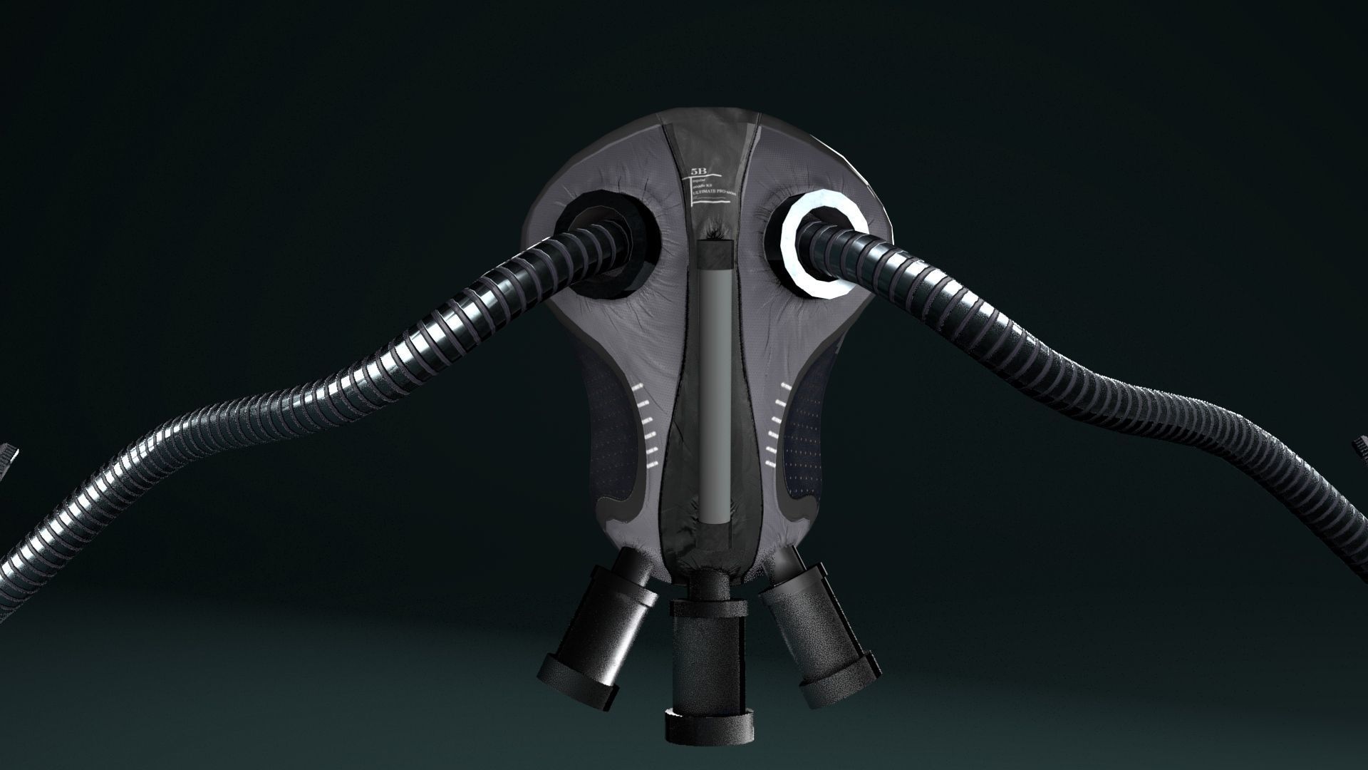 cyber daggers Low-poly 3D model_9