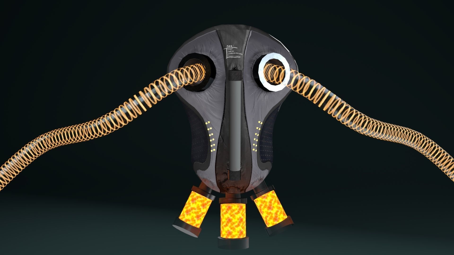 cyber daggers Low-poly 3D model_10