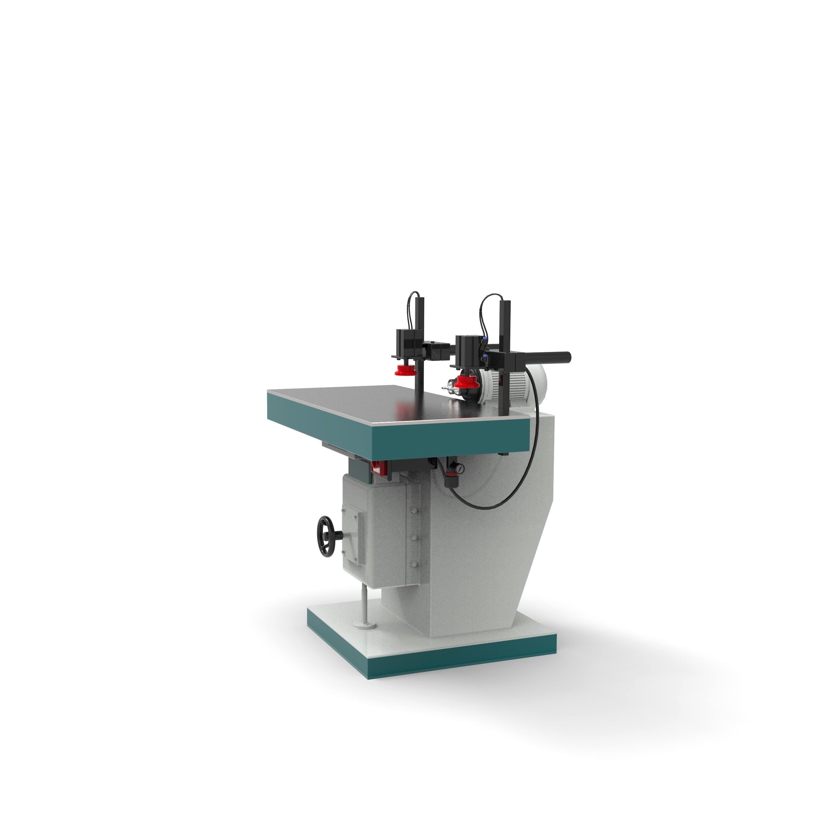 Horizontal drilling machine 3D model_4