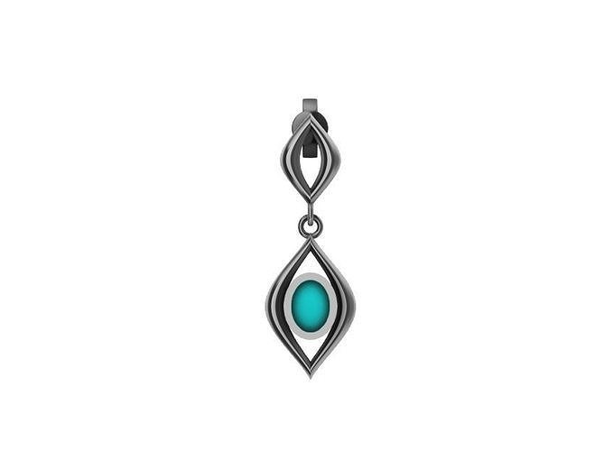 Earring  Cabochon 3D print model