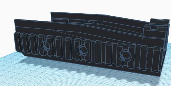 ATA airsoft F2000 RIS Handguard 3D print model_3