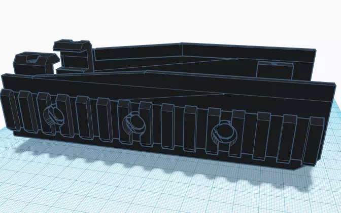 ATA airsoft F2000 RIS Handguard 3D print model_0