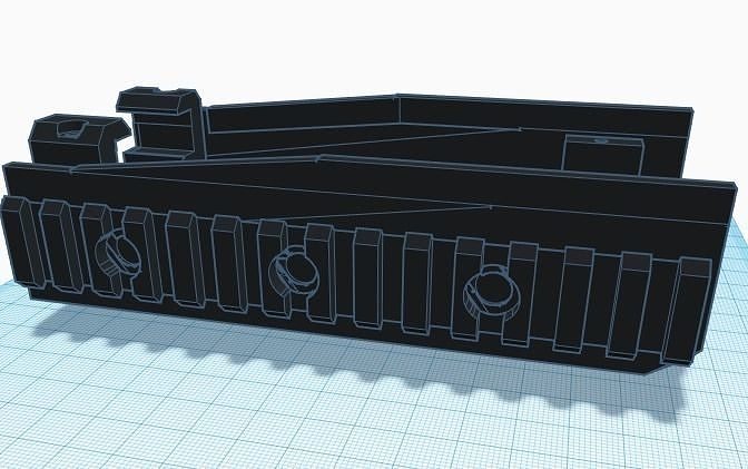 ATA airsoft F2000 RIS Handguard 3D print model