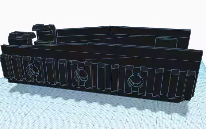 ATA airsoft F2000 RIS Handguard 3D print model