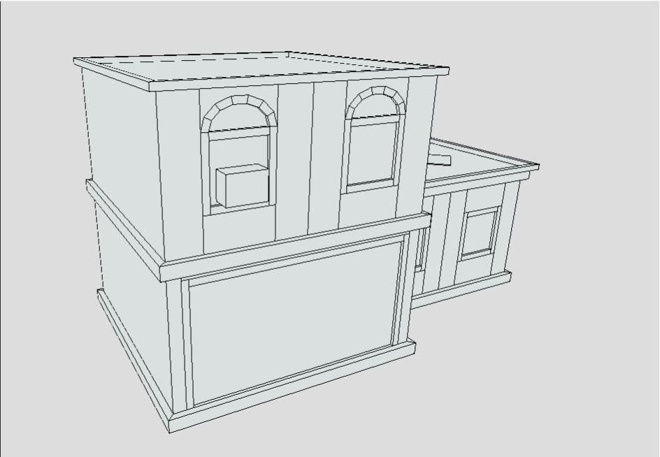 Building 2 Low-poly 3D model_5
