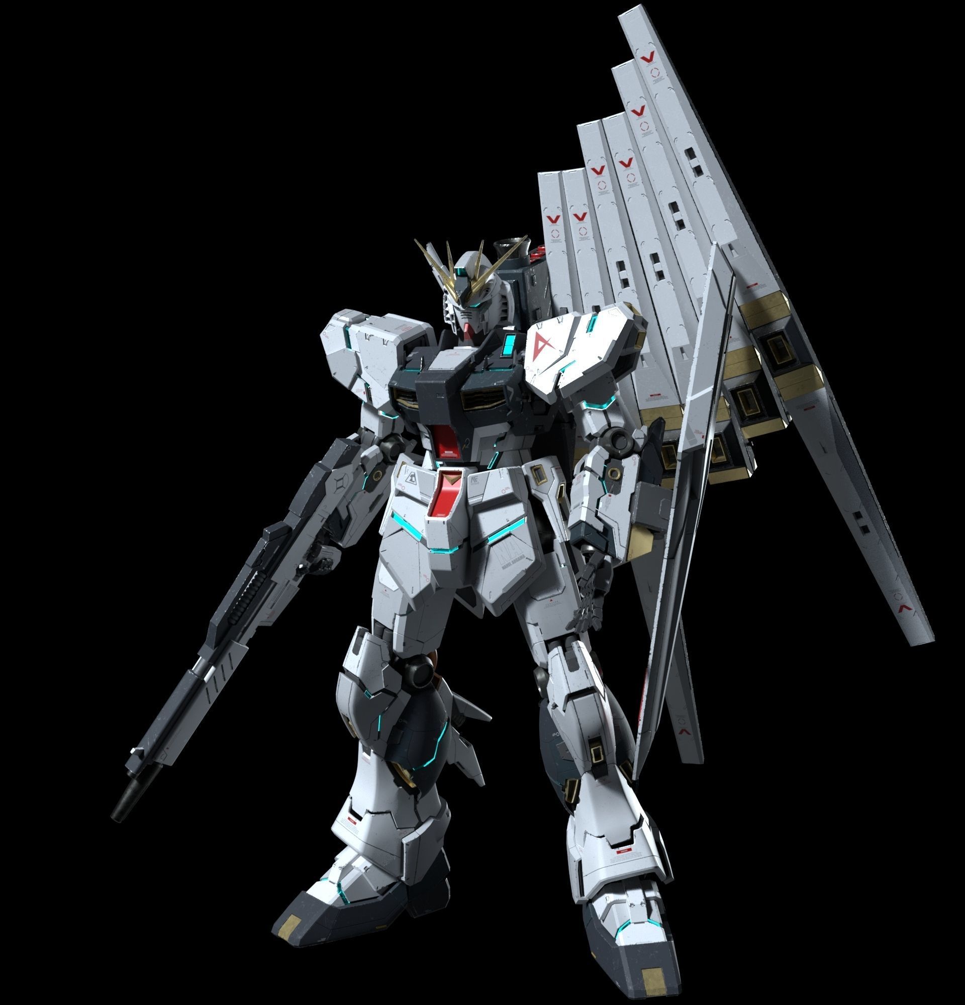 Nu gundam RX-93 3D model_2