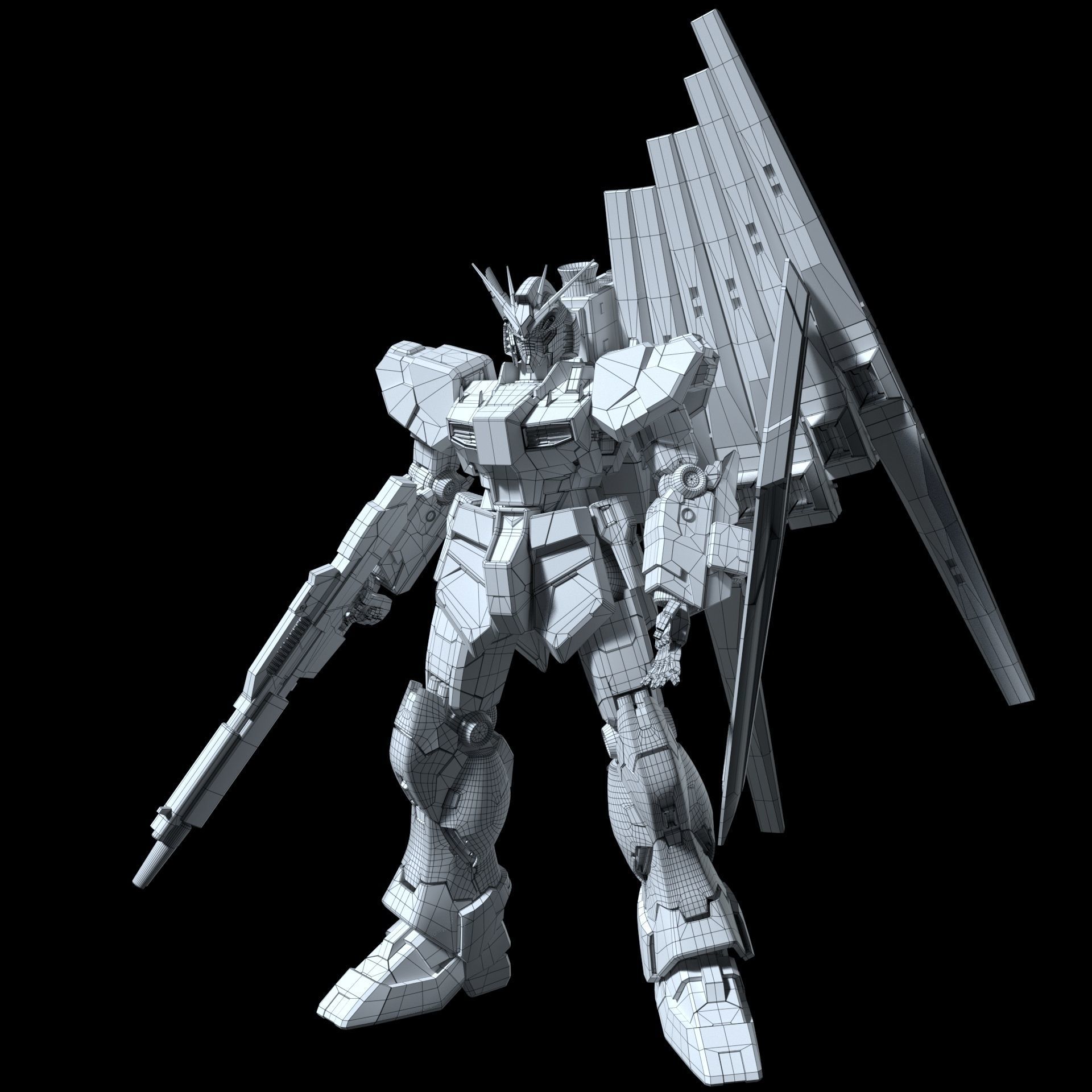 Nu gundam RX-93 3D model_5