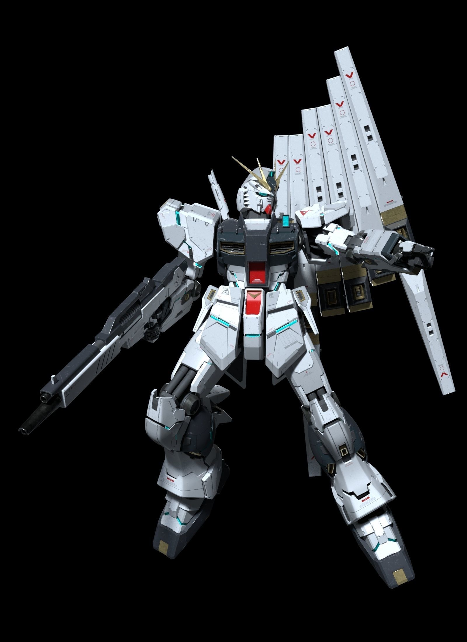 Nu gundam RX-93 3D model_1