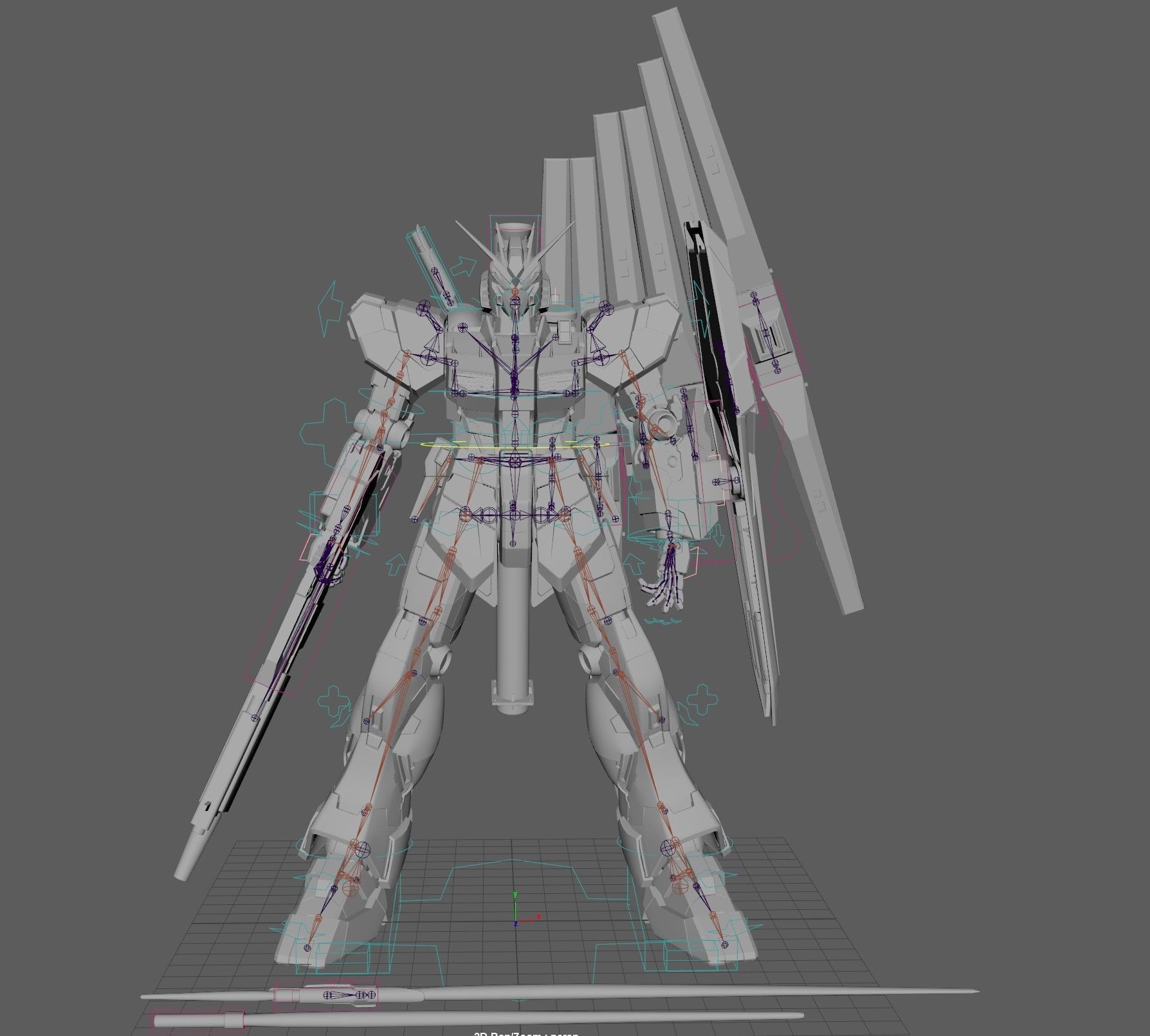 Nu gundam RX-93 3D model_9