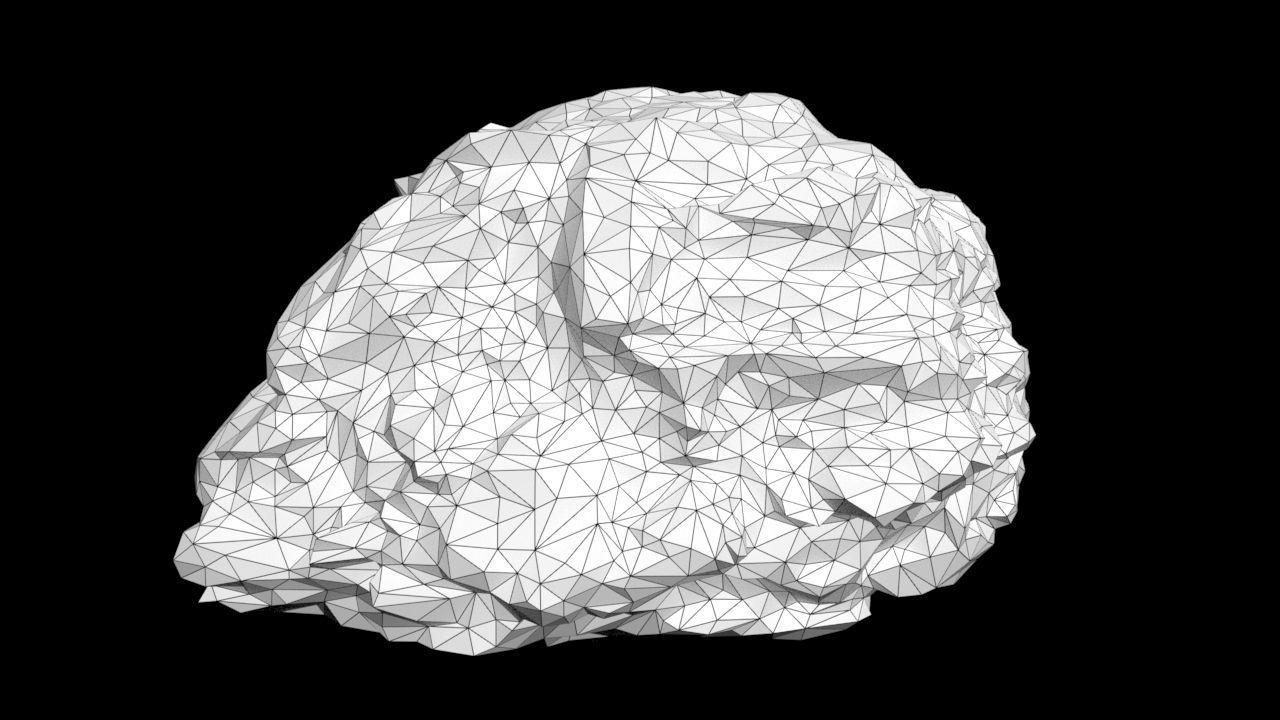 Low poly Black Beach Rock Collection 1 210210 Low-poly 3D model_30