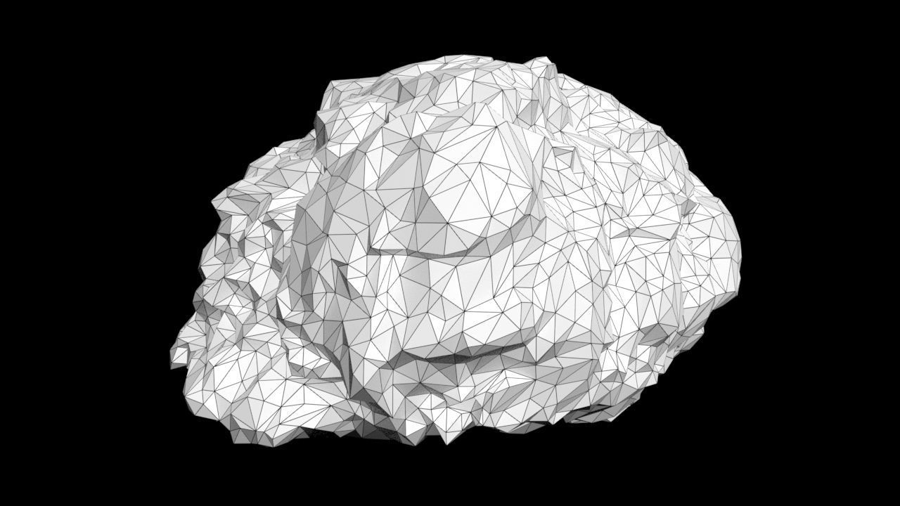 Low poly Black Beach Rock Collection 1 210210 Low-poly 3D model_45