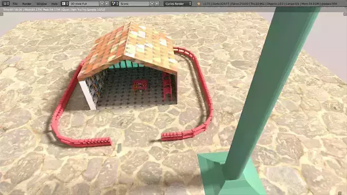 SAMPLE LIBRARY MODEL CYCLES RENDER