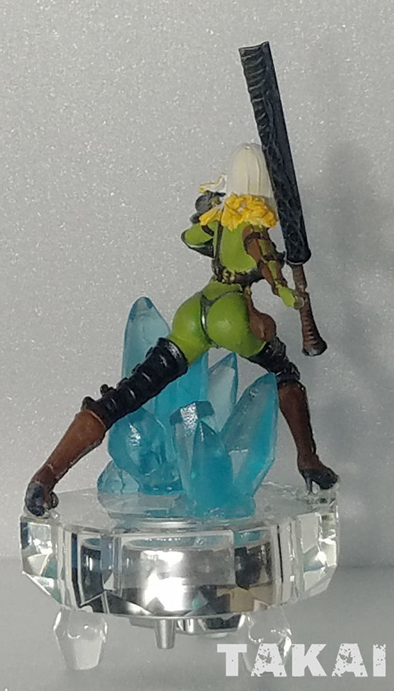 Fantasy 3D Print Pin Up Figurine - Mistress Army Berserker 3D print model_9