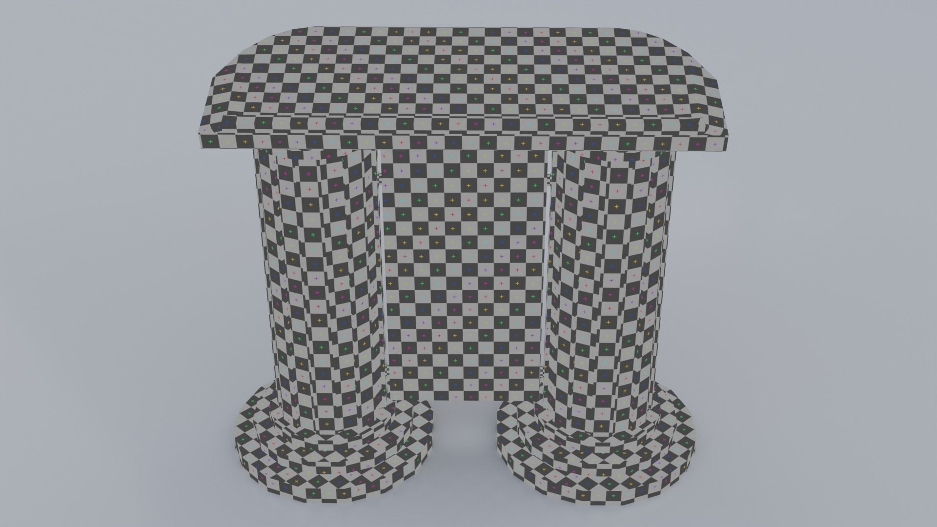 Wooden pulpit rounded corners Low-poly 3D model_27