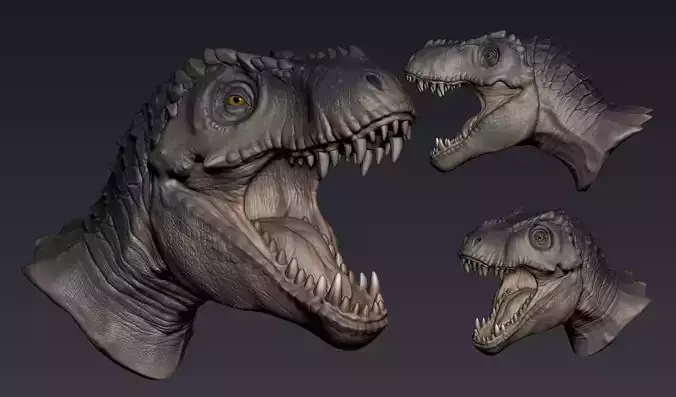 V-rex Head Dinosaur