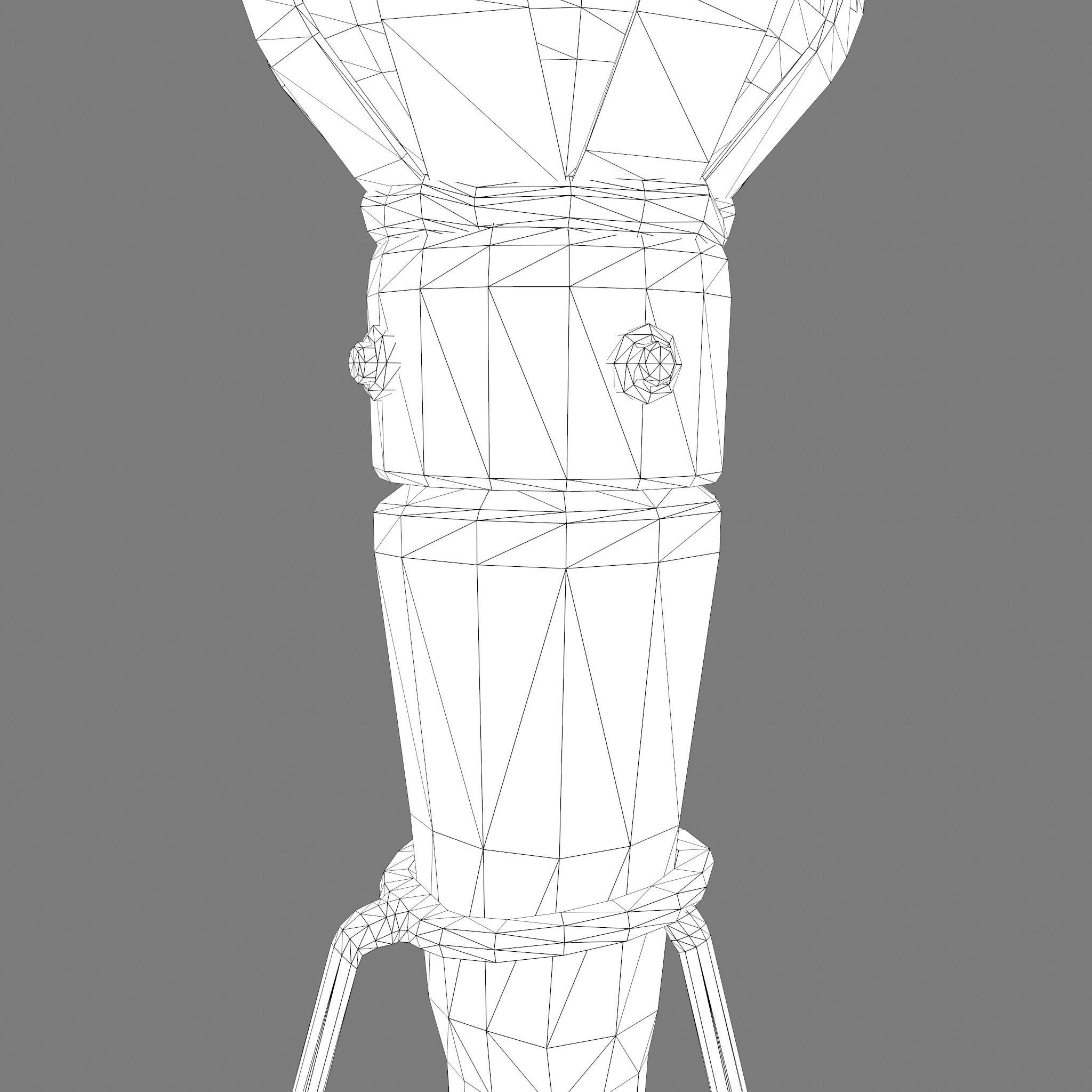 Medieval Wall and Standing Torches 3D Model Collection_51