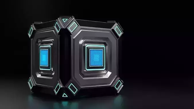 Sci-Fi Hard Surface  Low-poly 3D model