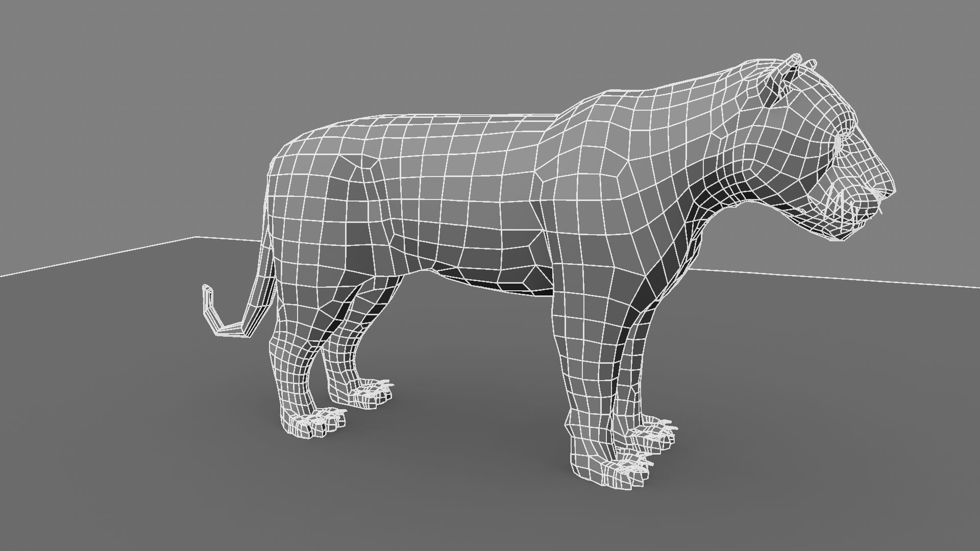 Royel Bengal Tiger 3D model_18