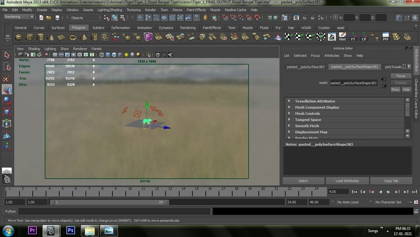 Royel Bengal Tiger 3D model_20