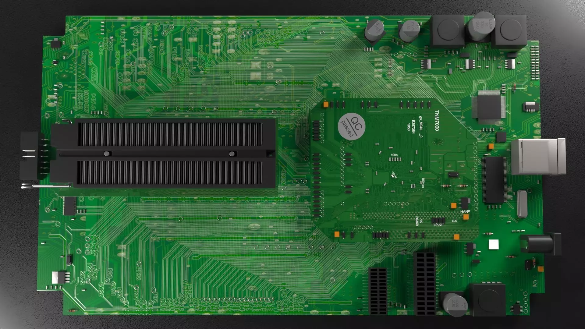 Circuit Board Free 3D model_0