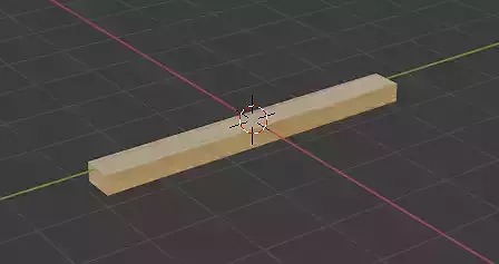 Traversina piece of wood with line