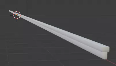 Binario straight line with arrow in middle Free 3D model_0