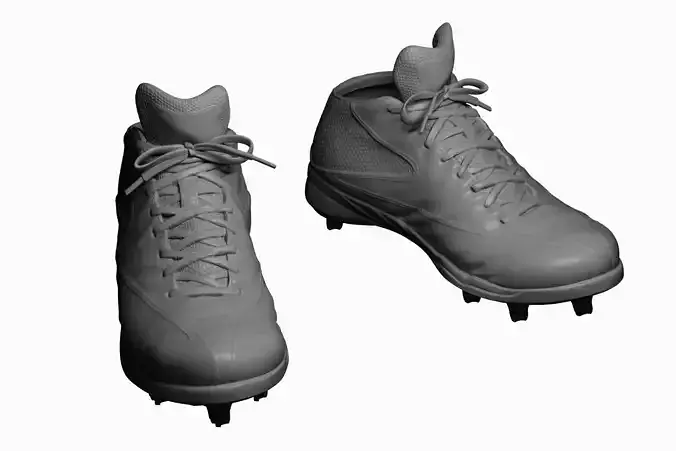 football NFL shoes photo realistic sculpt 3D model