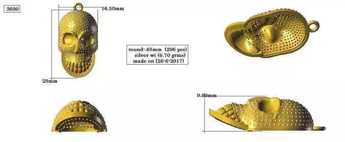 skull pedat and keychain 