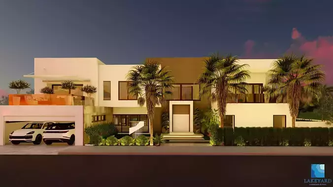 CONTEMPORARY VILLA WITH LANDSCAPE DESIGN