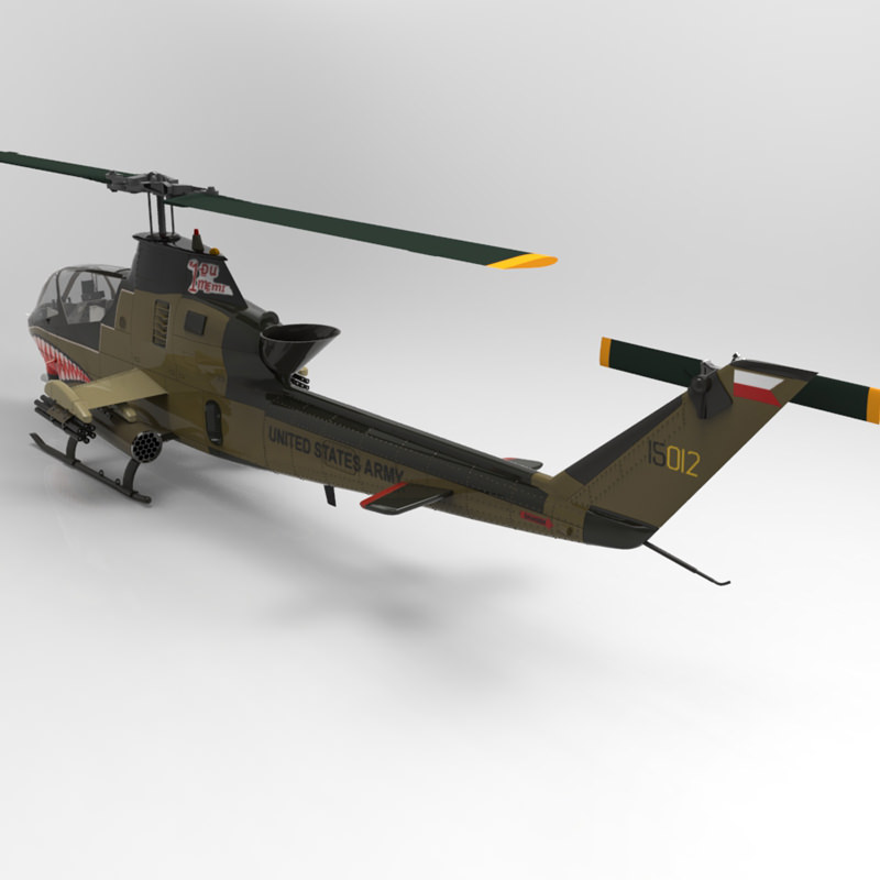 AH-1 Cobra Helicopter 3D model_7