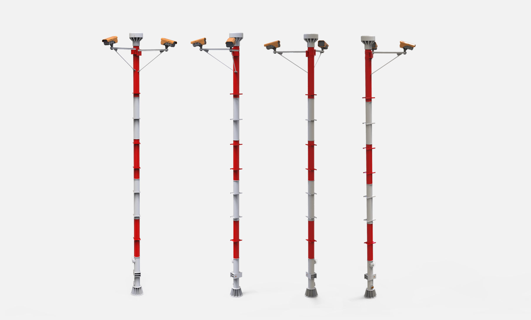 sci fi video surveillance mast 3D model_29