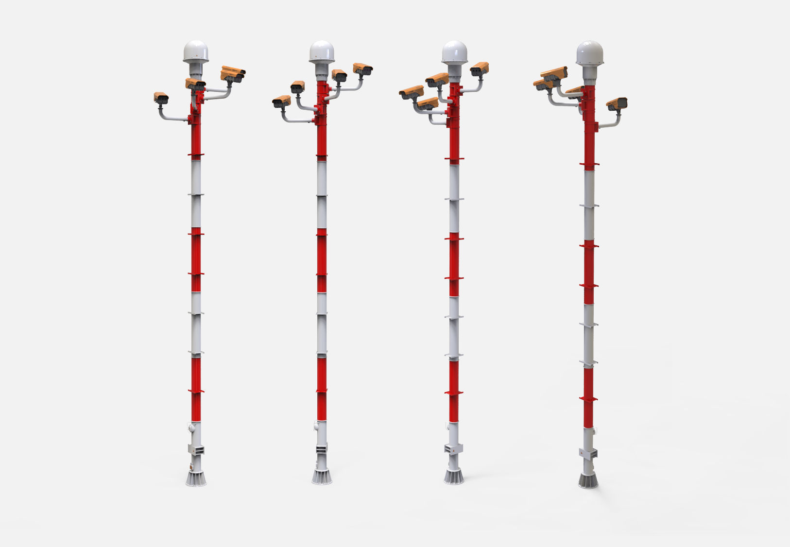 sci fi video surveillance mast 3D model_20