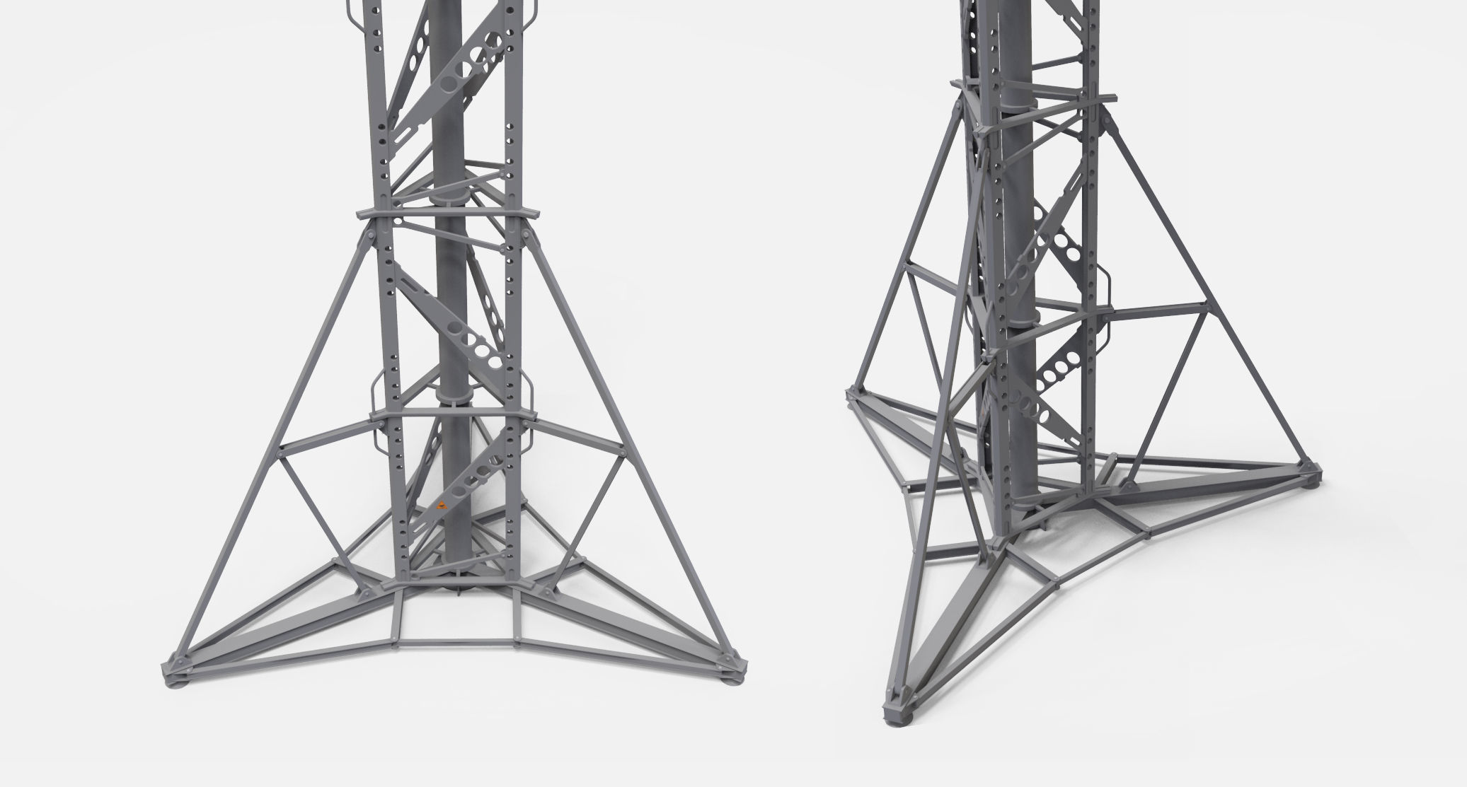 sci fi video surveillance mast 3D model_8