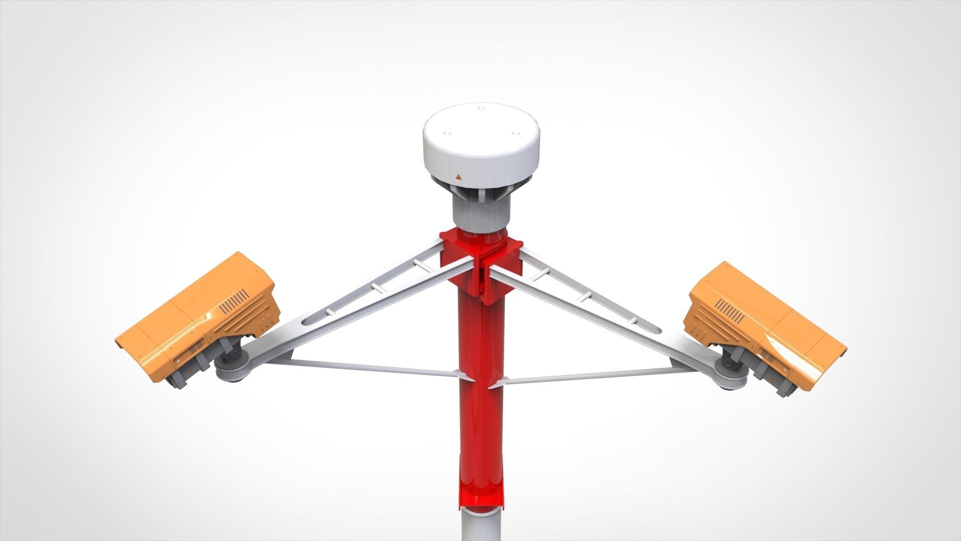 sci fi video surveillance mast 3D model_30
