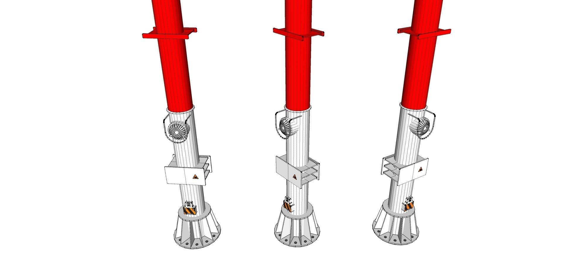 sci fi video surveillance mast 3D model_39