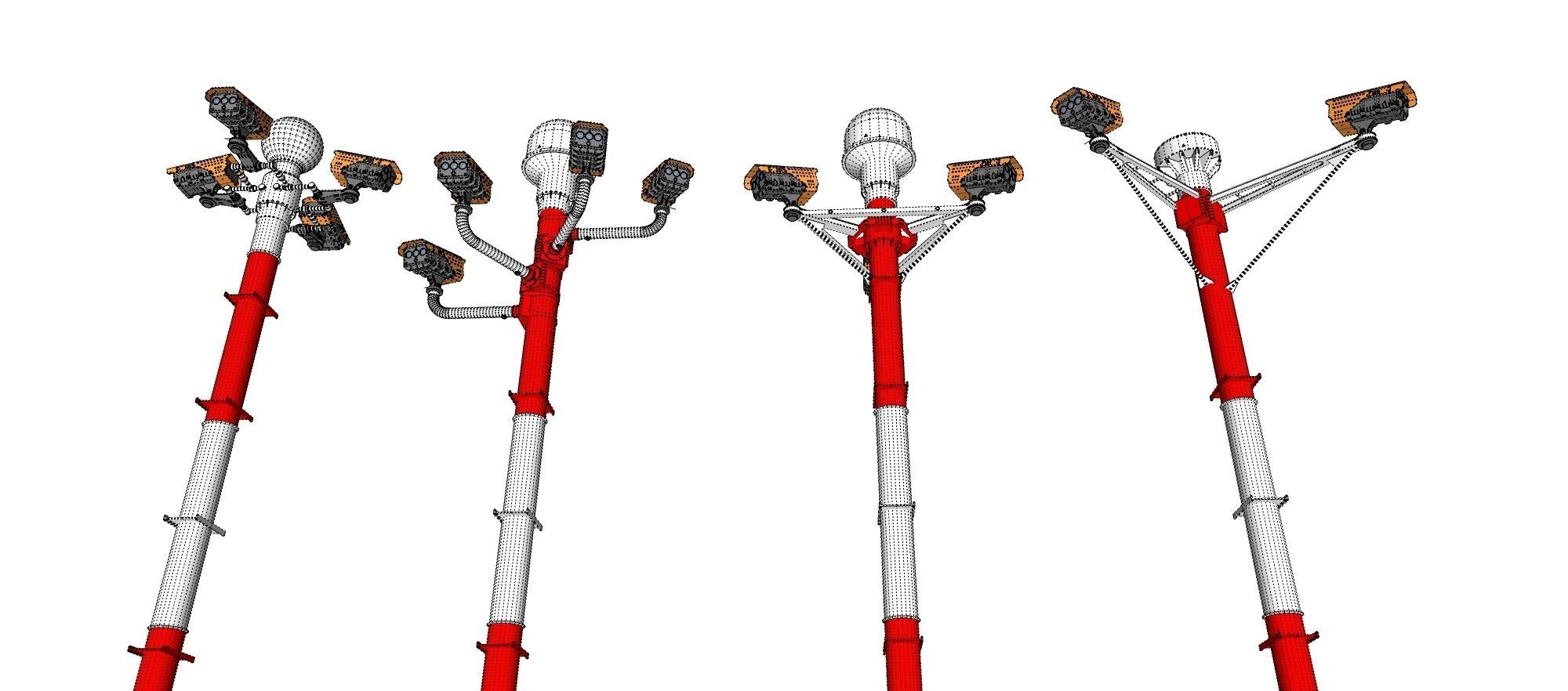 sci fi video surveillance mast 3D model_38