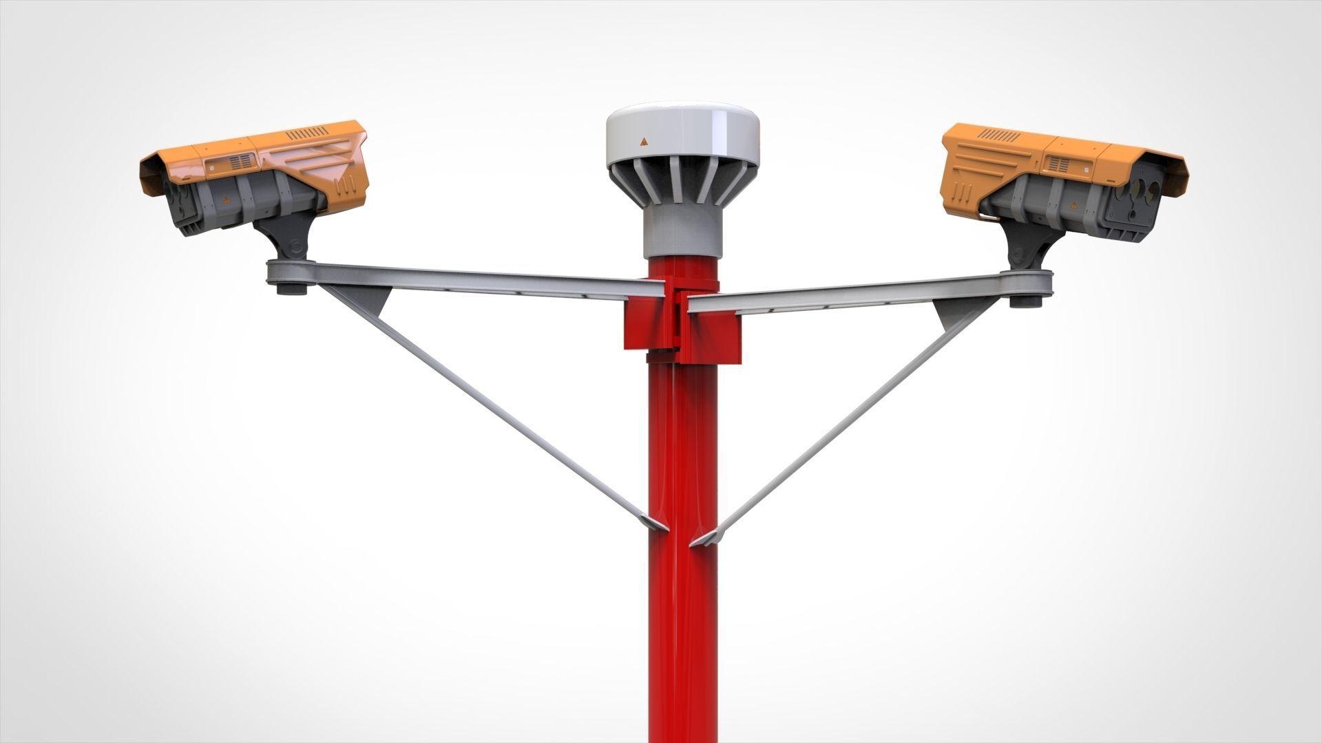 sci fi video surveillance mast 3D model_31