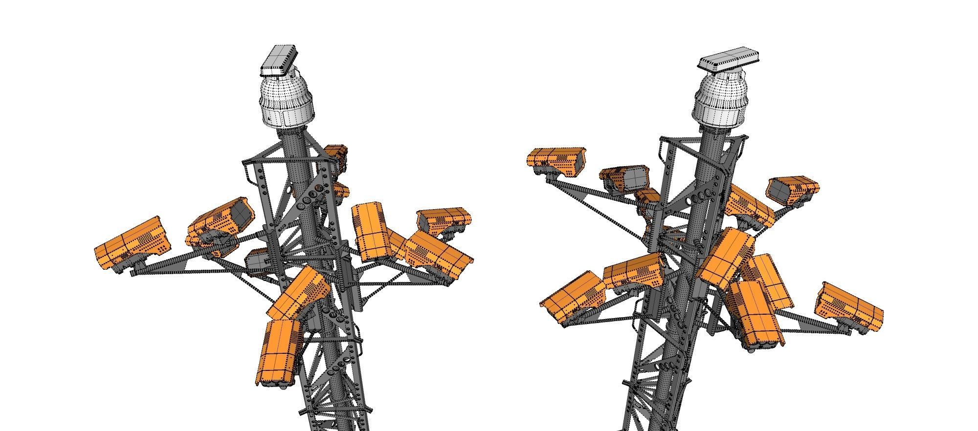 sci fi video surveillance mast 3D model_34