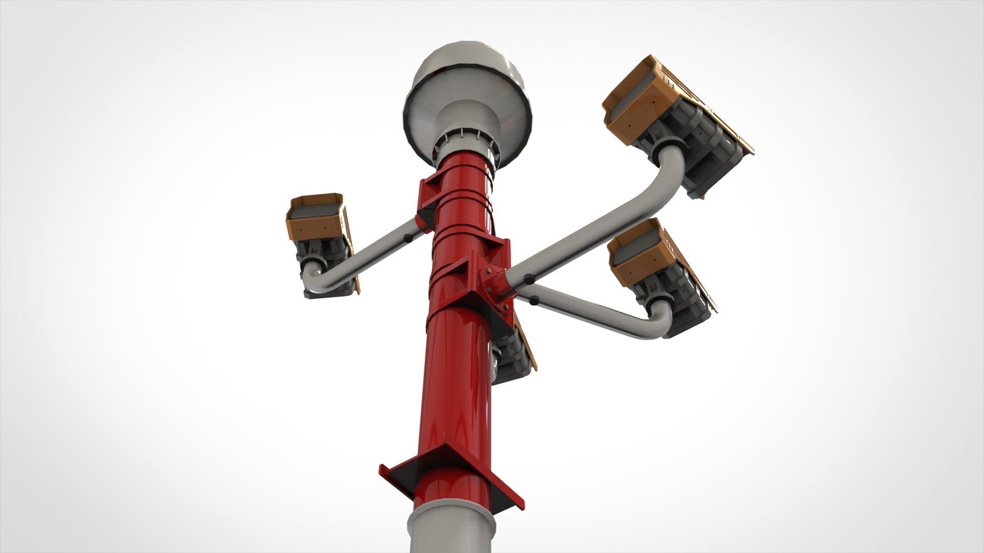 sci fi video surveillance mast 3D model_24