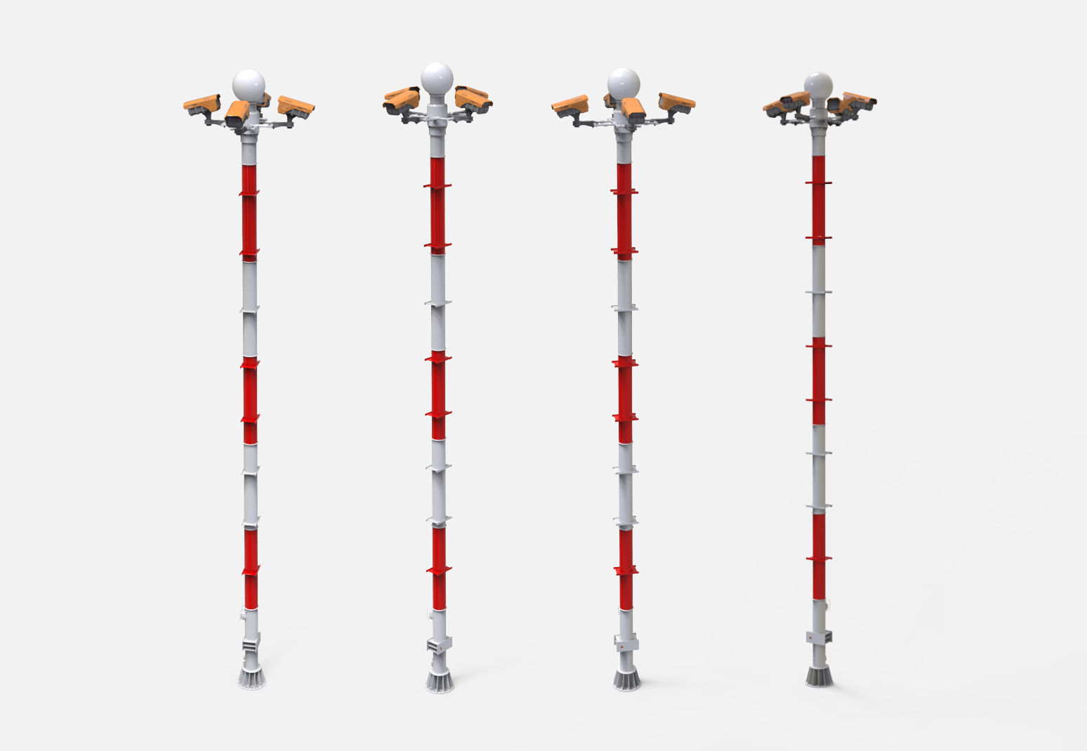 sci fi video surveillance mast 3D model_15