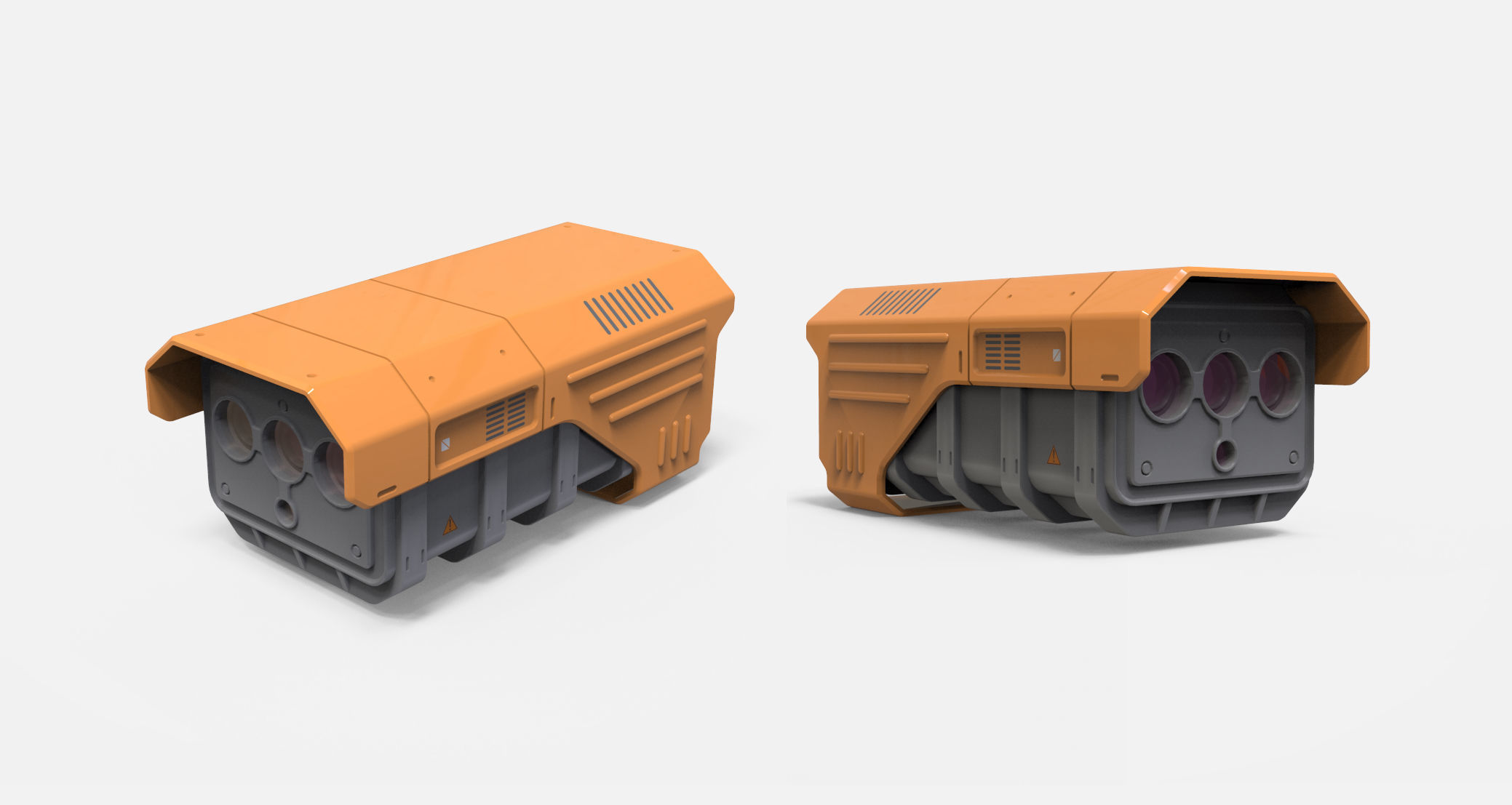 sci fi video surveillance mast 3D model_33